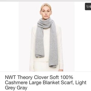 Theory 100% cashmere blanket scarf